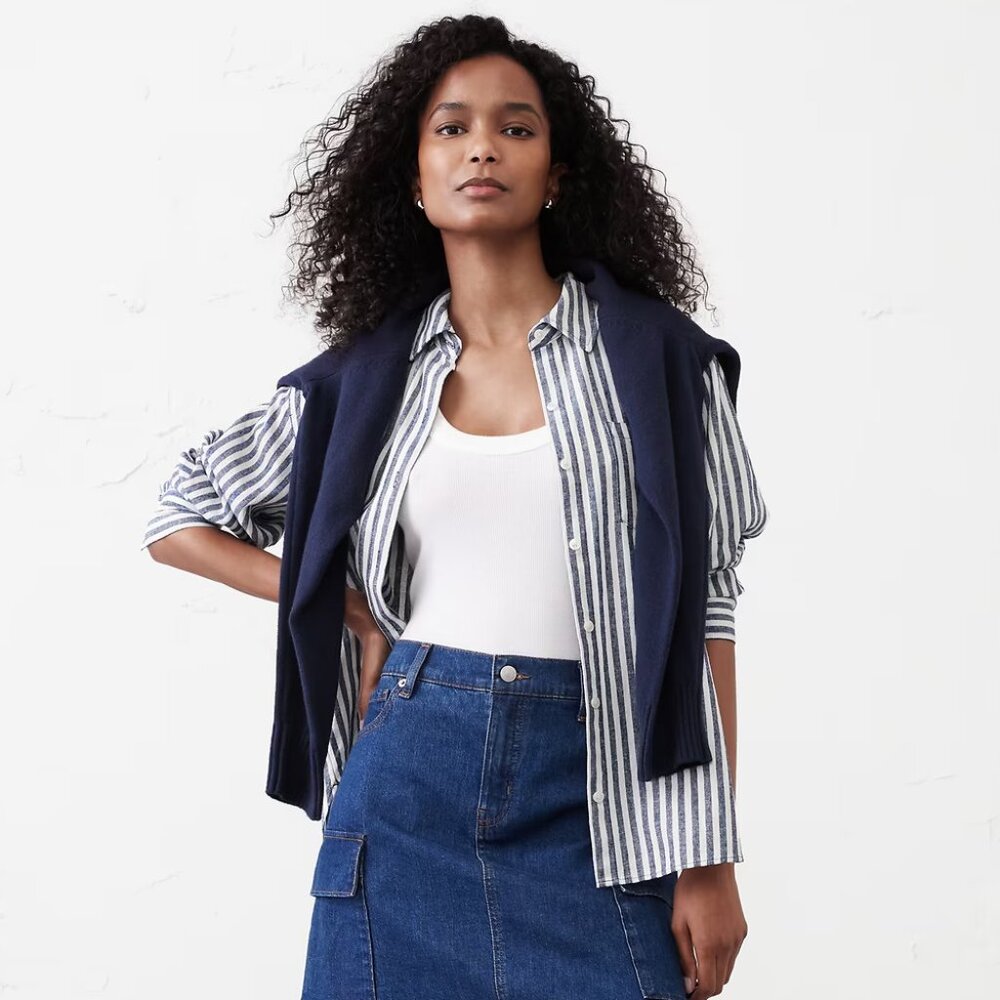 BR Classic Linen-Blend Shirt (2 Package Deal)